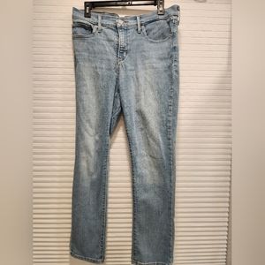 Women's Levi Light Blue 312 Shaping Slim Jeans